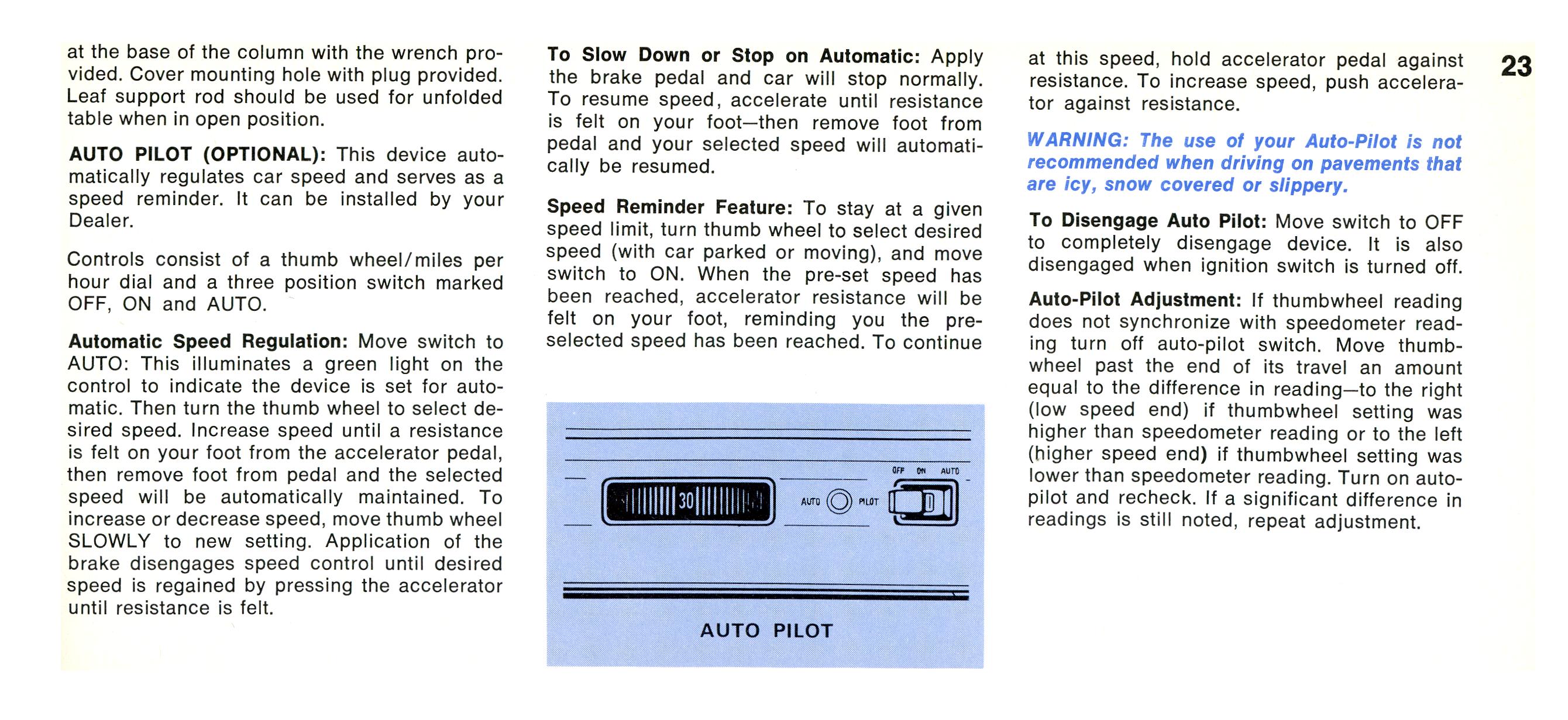 1968 Chrysler Imperial Owners Manual Page 30